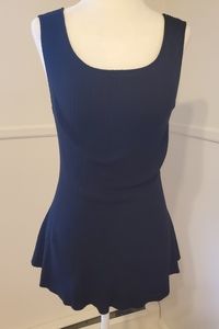 White House Black Market sleeveless peplum top